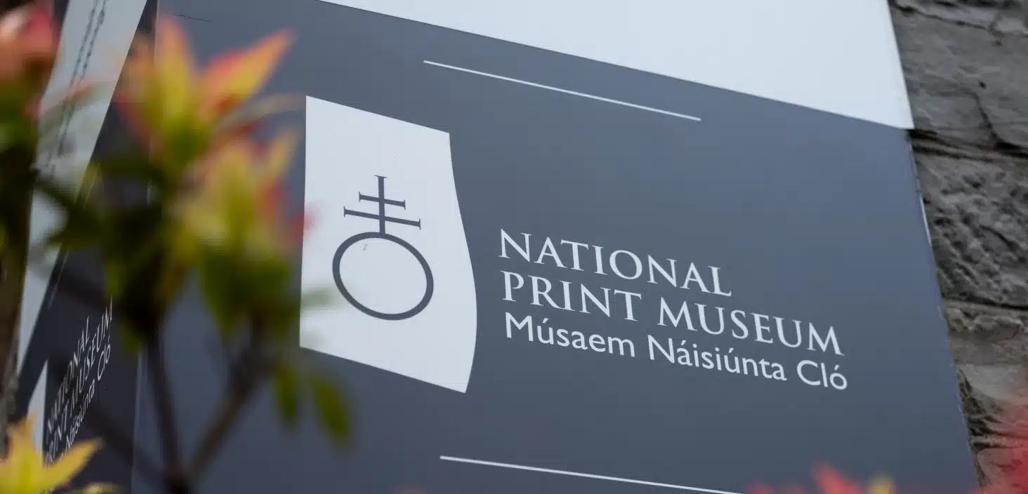 national print museum sign