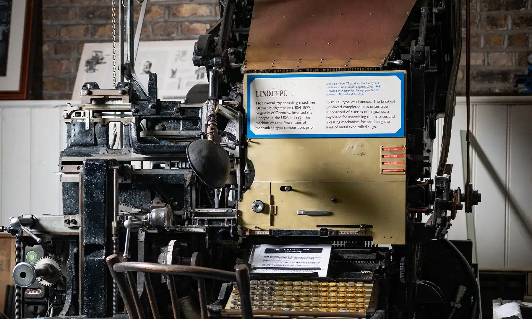 Linotype Model 78 Typesetter