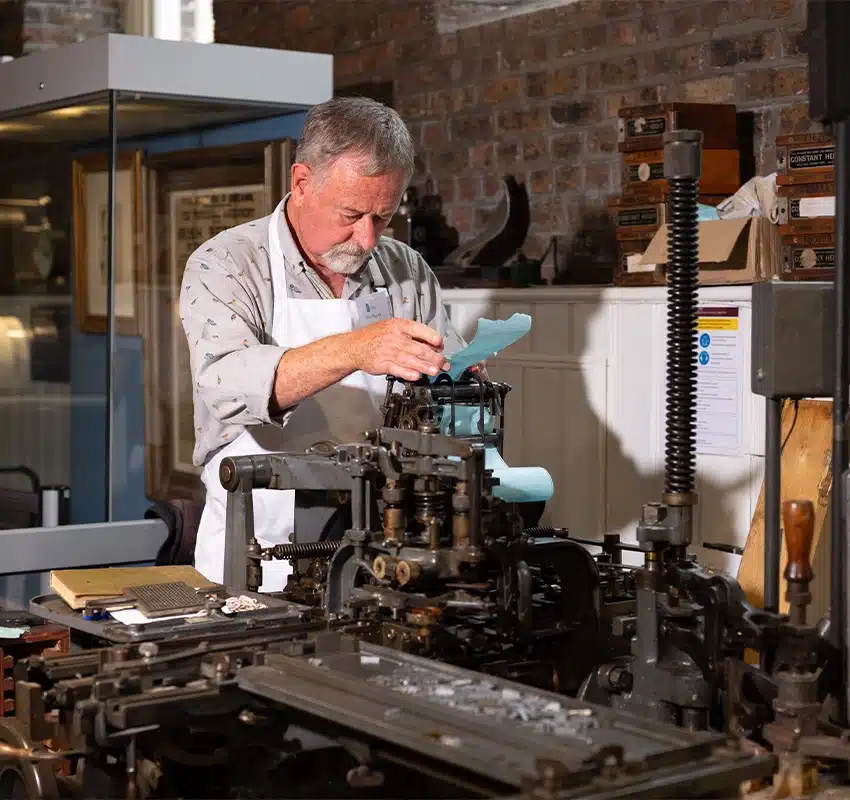 Monotype Composition Caster square fromat