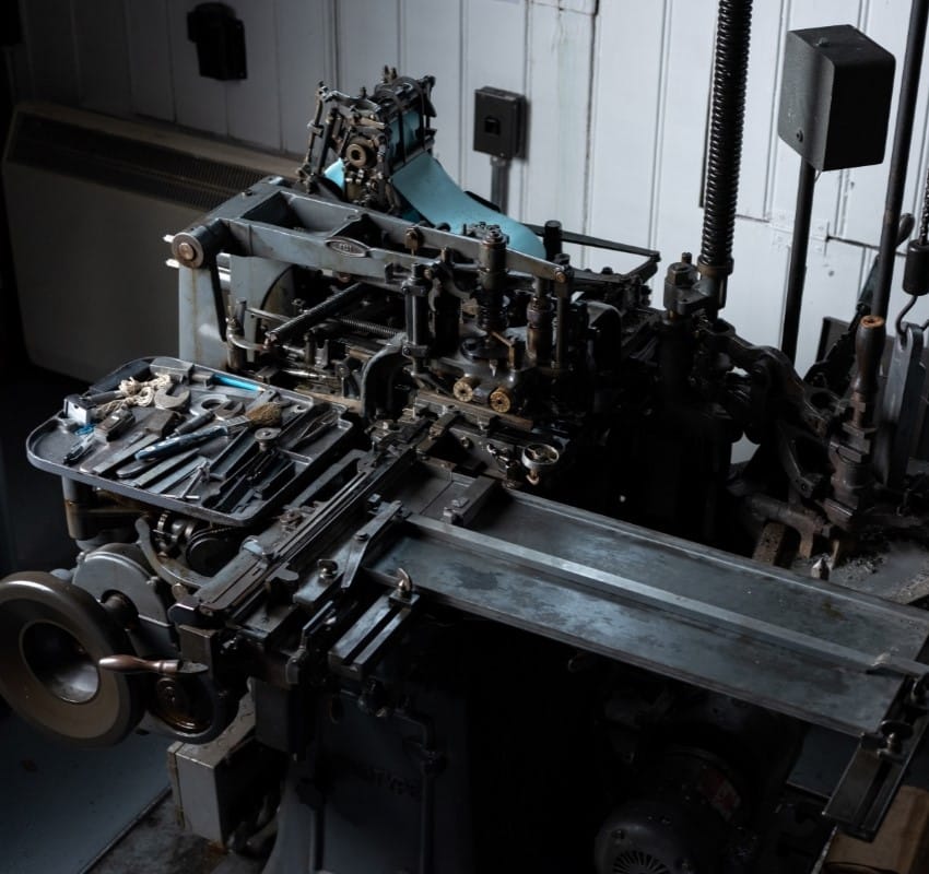 A Monotype composition caster