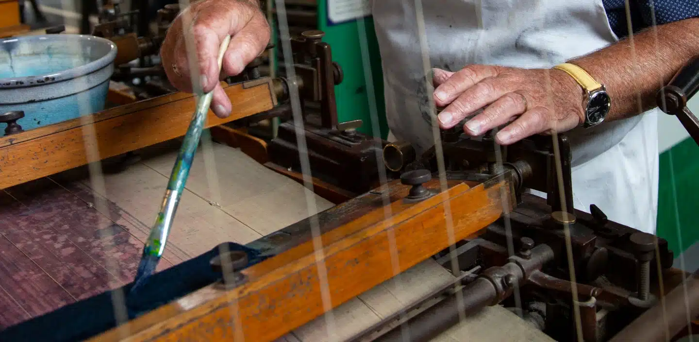 brushing print machine