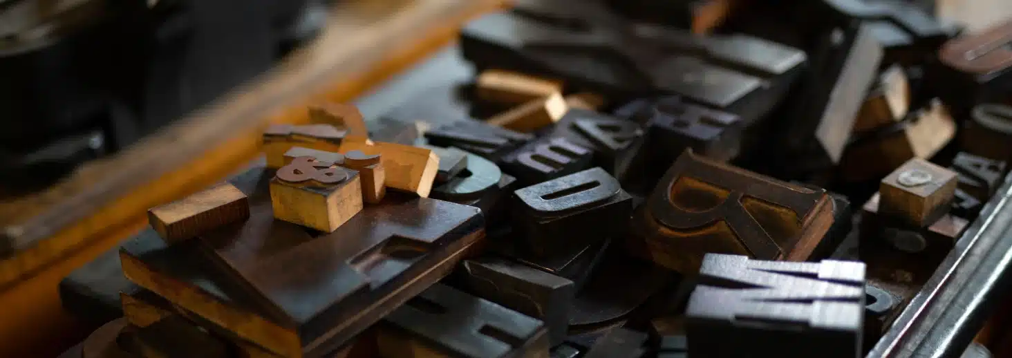 print characters in tray