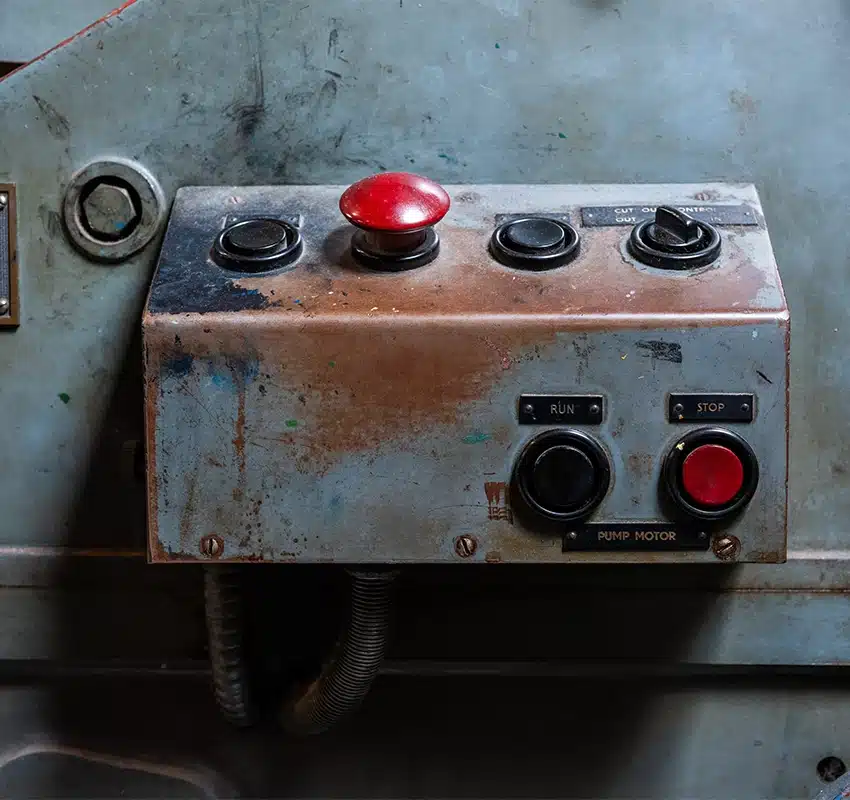 Close Up of Printer Machinery