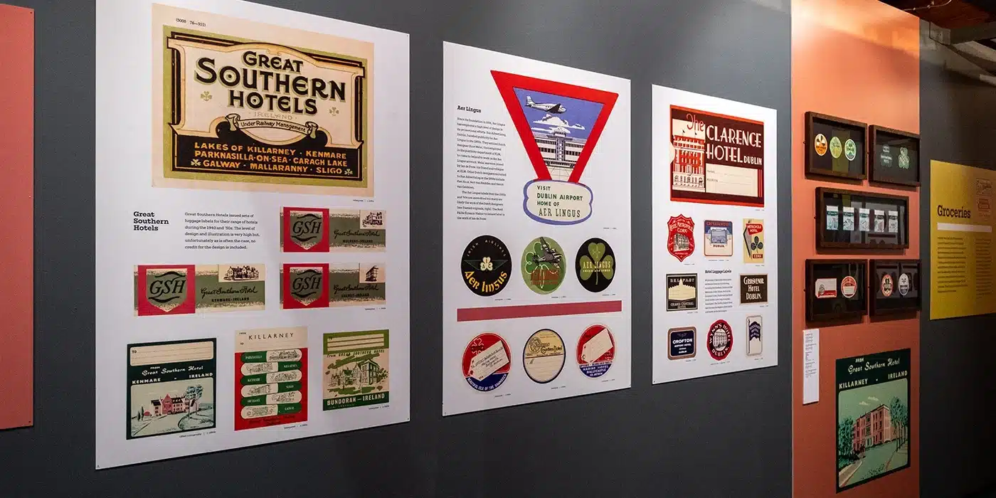 Grand Stuff Label Art from Ireland exhibition space