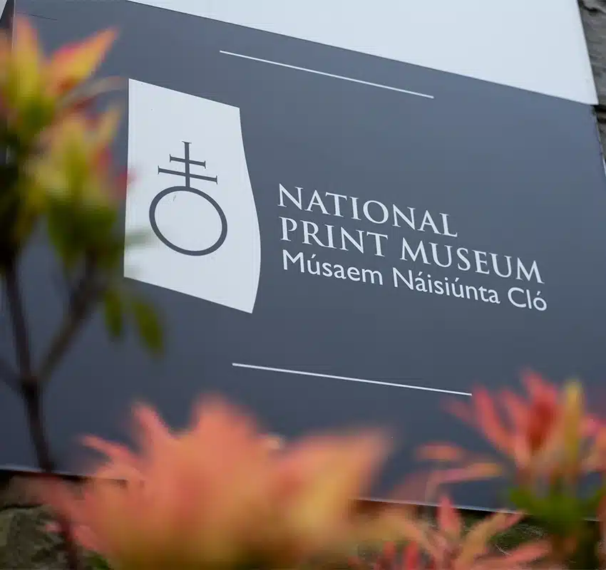 National print museum outside signage