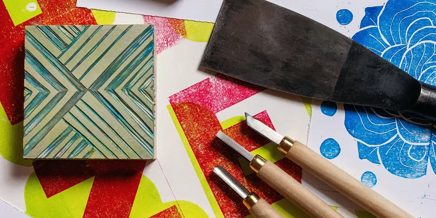 Print and pattern creation close up