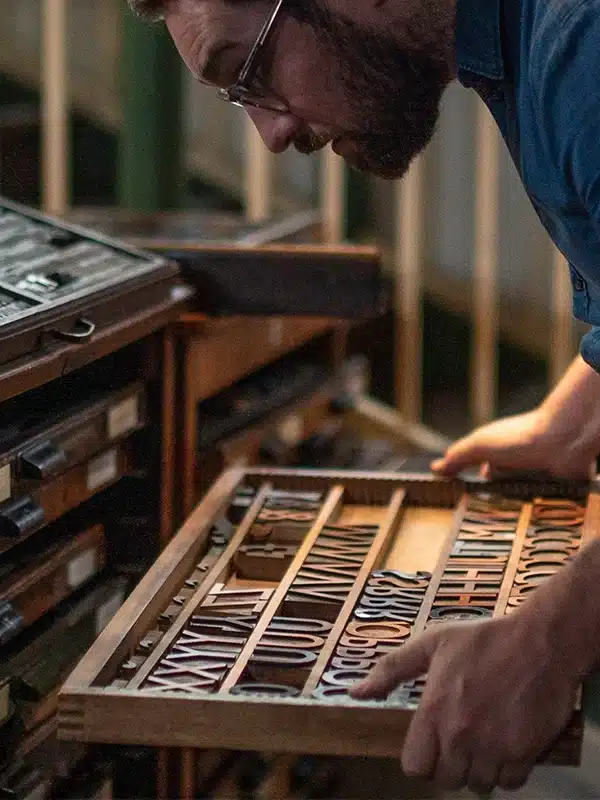 Woodtype Poster Printing with Dave Darcy