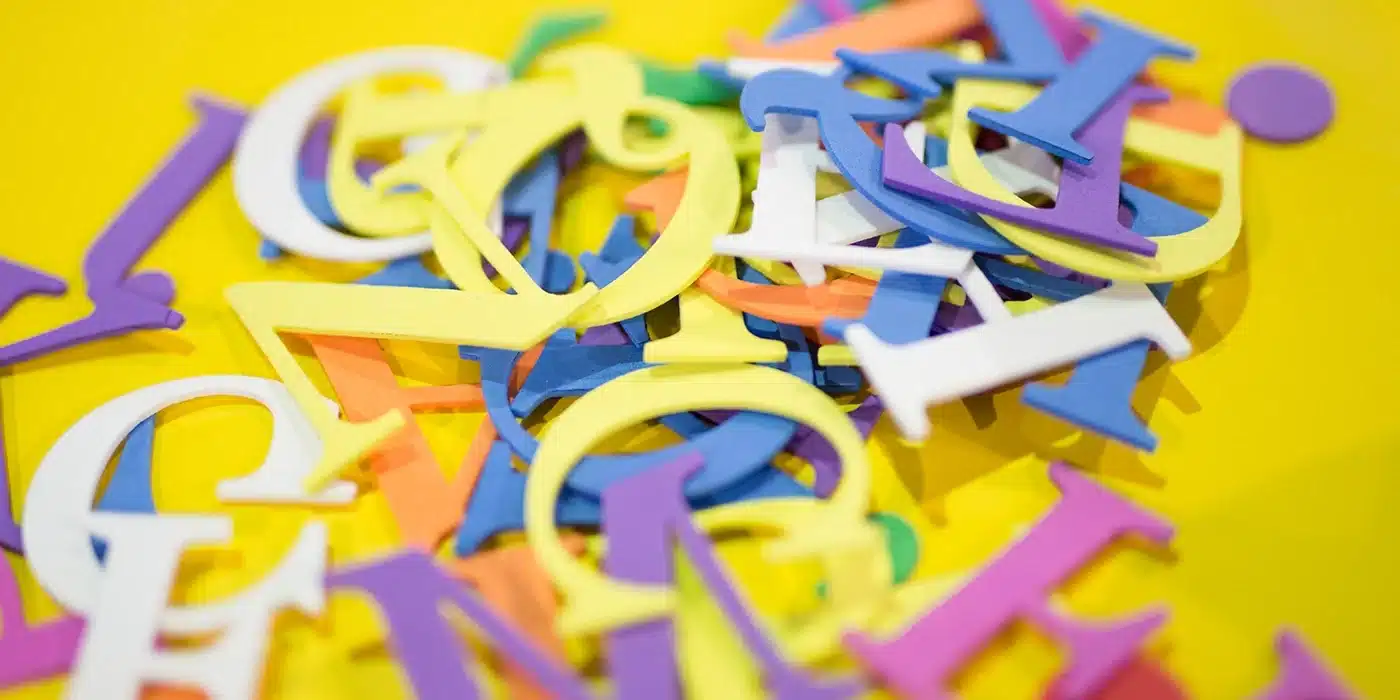 cut out letters landscape