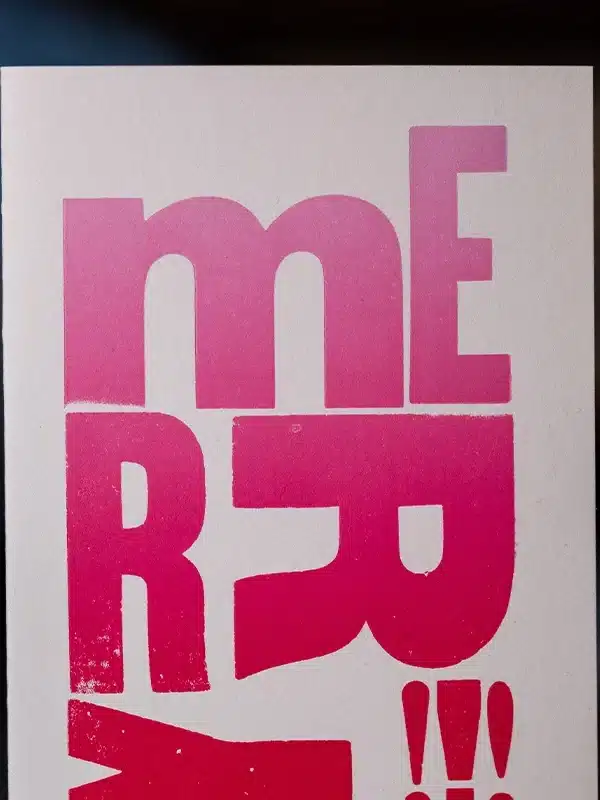 merry christmas card print