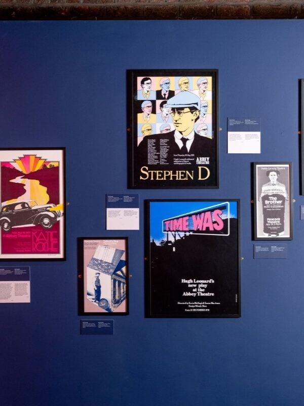 A view of the exhibition 'Poster Boys', showing several posters hung on the wall