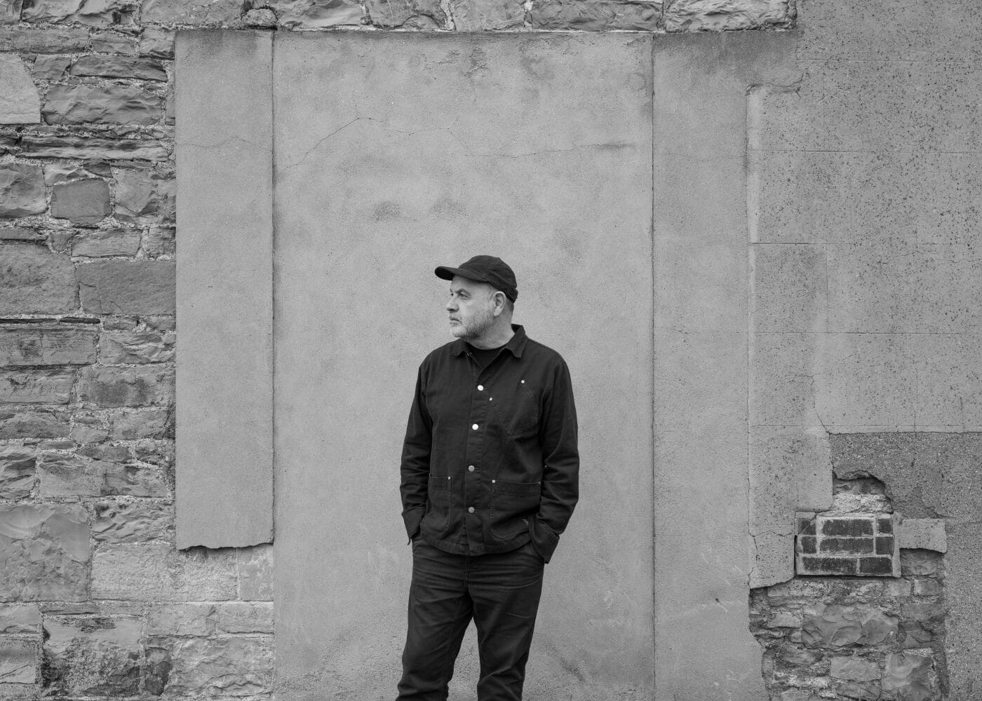 Anthony Burrill with the National Print Museum building behind him