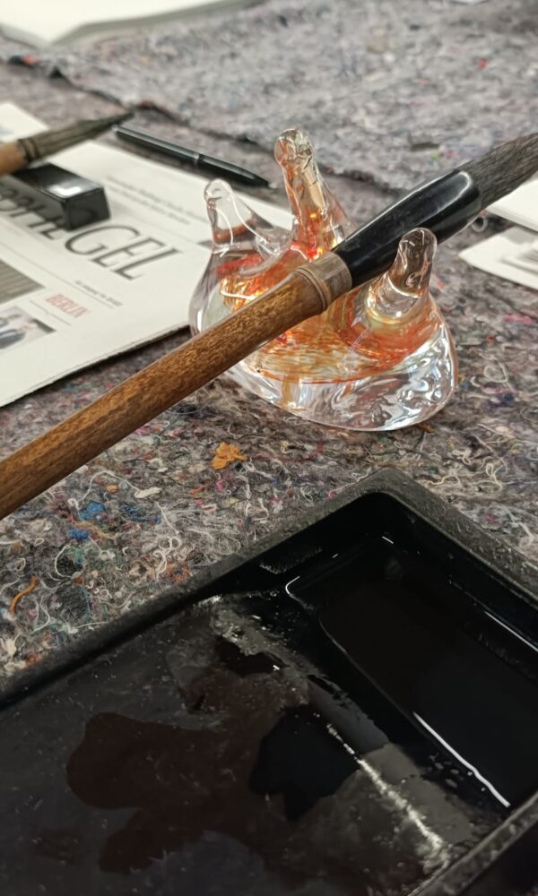 Japanese calligraphy brushes